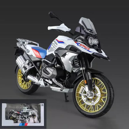 1/9 r1250 gs adv liga de corrida motocicleta diecasts rua esportes motocicleta modelo simulação com luz coleção crianças brinquedos presente