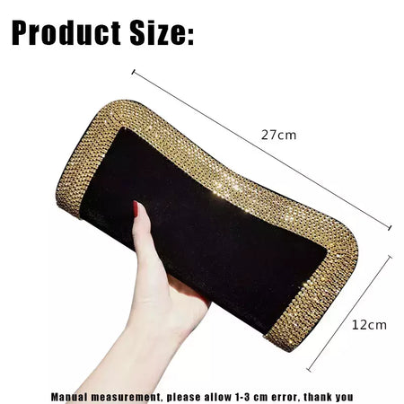YoReAi-Beading Bolsa para Mulheres, Clutch Feminino, Bolsas de Ombro, Bolsas Festa, Veludo, Hobo-Bag Brilhante, Messenger Bag, Marca de Luxo