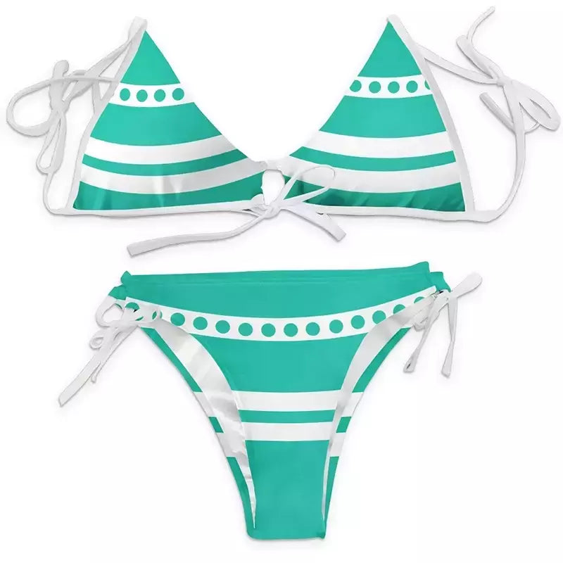 Anime dos desenhos animados impressão maiô biquíni nami cosplay traje feminino sexy verão roupas de banho festa de halloween terno
