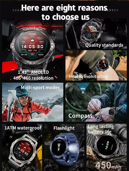 Xiaomi amoled relógio inteligente masculino 450 mah bateria rastreador de fitness ip68 à prova dip68 água bluetooth chamada smartwatch para xiaomi