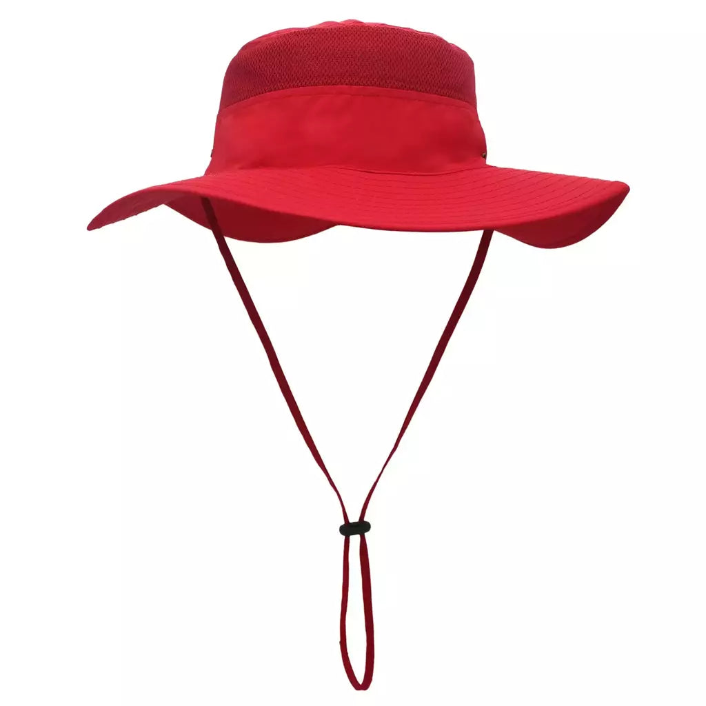 Chapéu de balde para homens e mulheres, protetor solar de pescador, Chapéu Panamá Sol, Rede Respirável de Pesca, Chapéu Grande de Secagem Rápida, Chapéu Caminhada