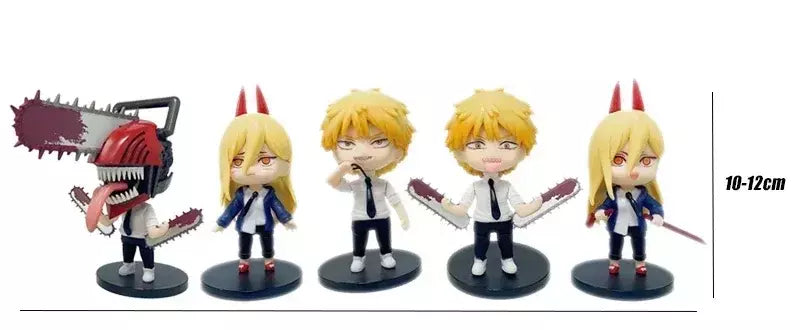 Nova motosserra homem kuromi power estatuetas de ação anime figura motosserra homem estatueta de energia para crianças brinquedos presentes de natal