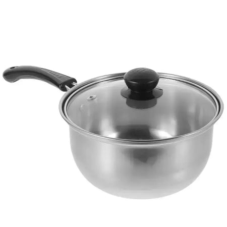 Design de tampa com panela pequena panelas de cozinha panela de sopa universal de aço inoxidável para fogão de indução e fogão a gás