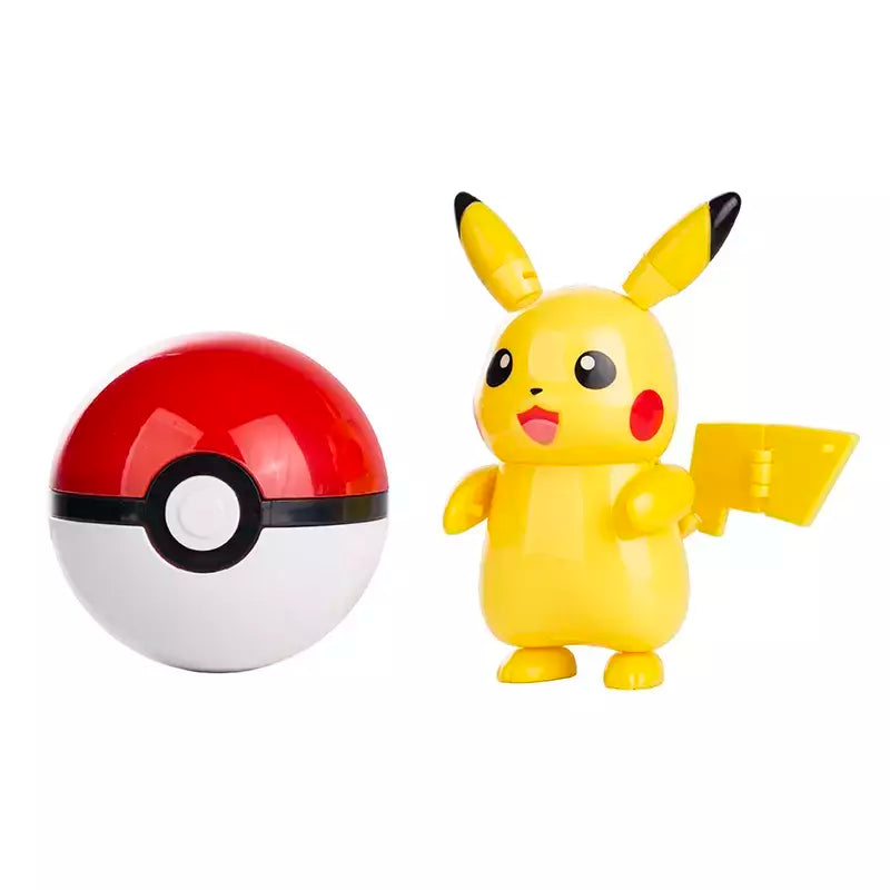 Sobre pokemon anime figura charizard pikachu gyados bolso monstro figura pokeball ação deformação brinquedo modelo crianças presente