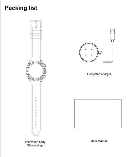 Xiaomi gps relógio inteligente com mapas offline 4gb de memória player vídeo militar esportes smartwatch masculino 30m natação à prova dwaterproof água amoled