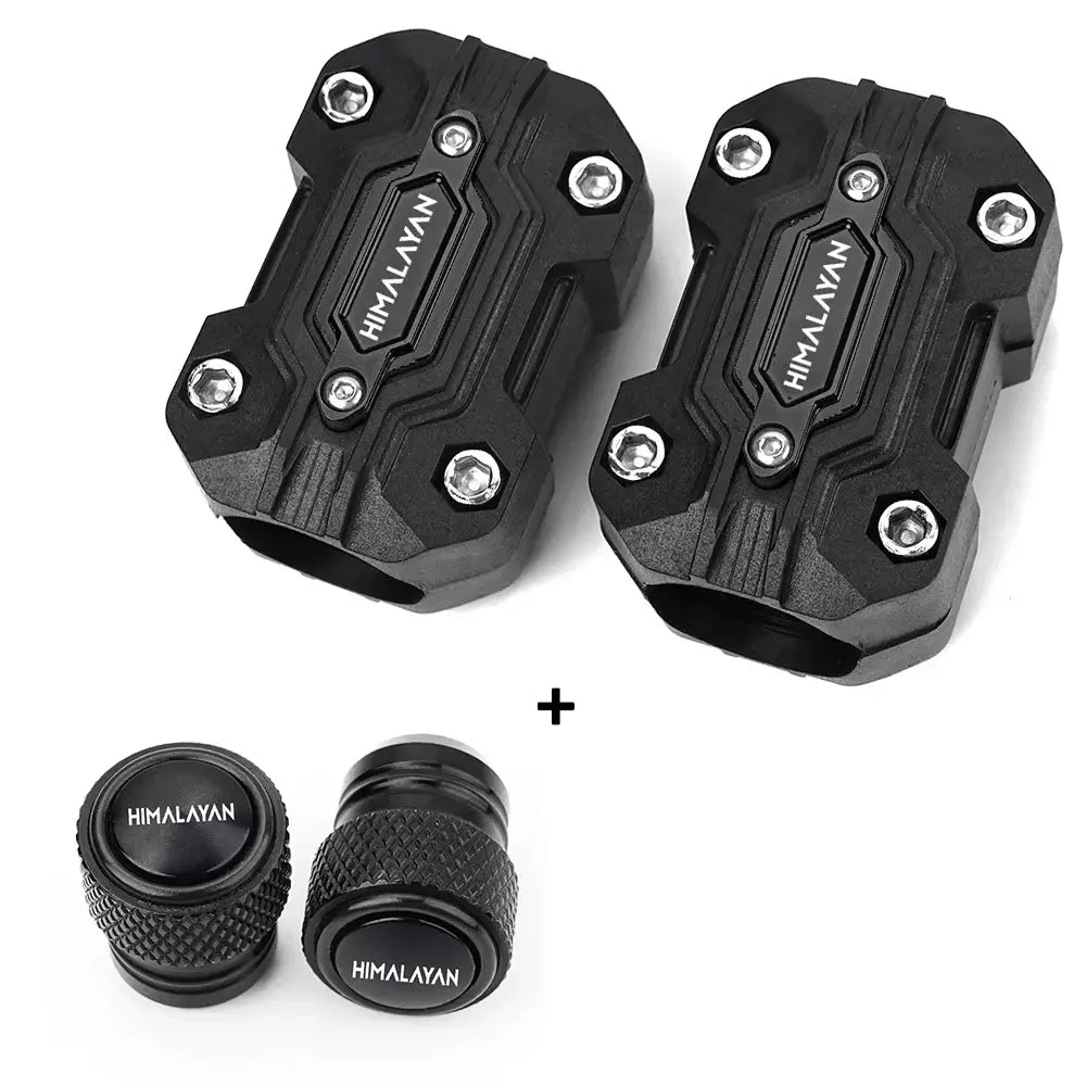 Para royal enfield himalayan 450 411 400 acessórios guarda motor da motocicleta pára-choques proteção guarnição guarda blocos tampas da válvula do pneu