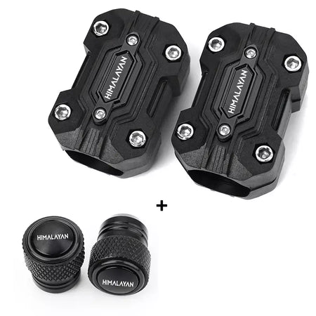 Para royal enfield himalayan 450 411 400 acessórios guarda motor da motocicleta pára-choques proteção guarnição guarda blocos tampas da válvula do pneu