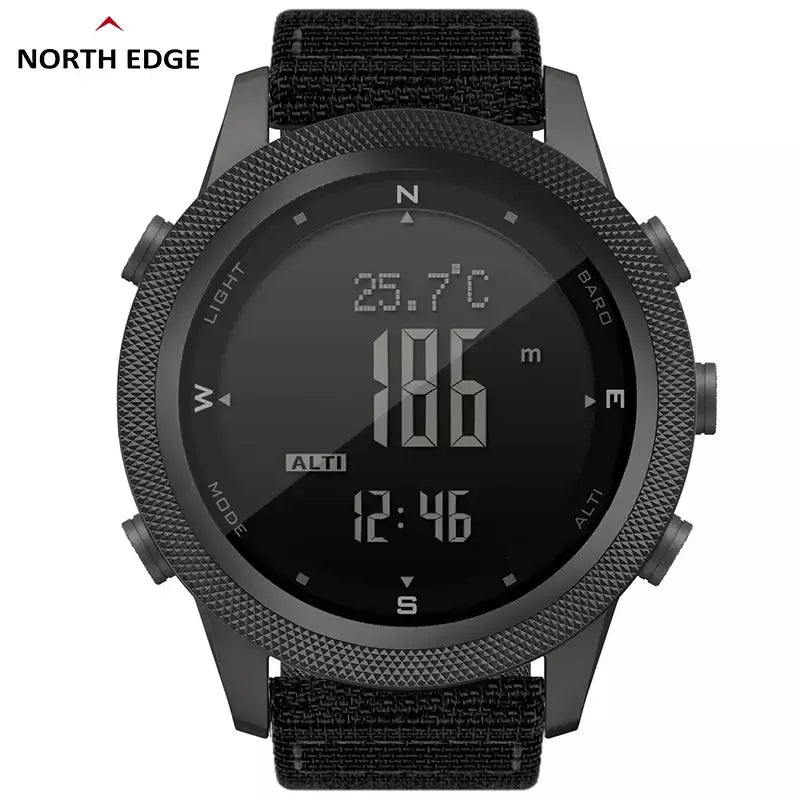 North edge APACHE-46 relógio digital masculino esportes ao ar livre correndo natação esporte ao ar livre relógios altímetro barômetro bússola wr50m
