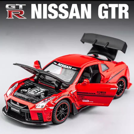 1:32 nissan gtr GT-R r35 r34 supercar liga modelo de carro diecasts & veículos de brinquedo carros de brinquedo brinquedos do miúdo para crianças presentes menino brinquedo