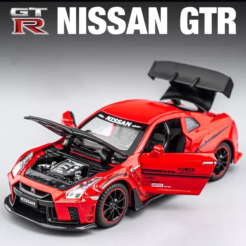 1:32 nissan gtr GT-R r35 r34 supercar liga modelo de carro diecasts & veículos de brinquedo carros de brinquedo brinquedos do miúdo para crianças presentes menino brinquedo