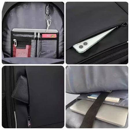 SWISS MILITARY-Mochila impermeável para laptop USB de grande capacidade 17 "para homens, mochila de negócios de moda para escola, mochila