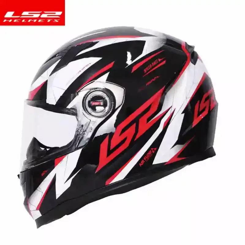 Ls2 rosto cheio capacete da motocicleta das mulheres dos homens capacete de motocross de alta resistência abs escudo 3c aprovado acessórios da motocicleta ff358