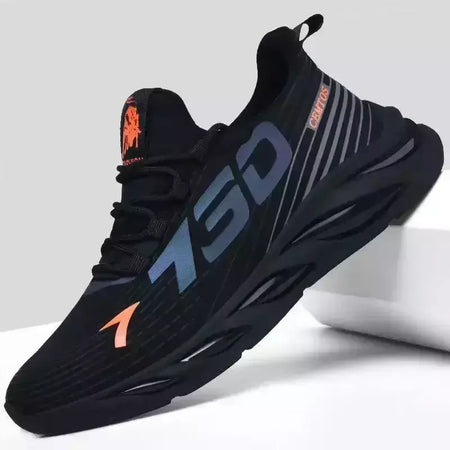 Sapatos esportivos masculinos casuais de malha leve verão respirável legal tênis de corrida moda sola macia confortável antiderrapante tênis masculinos
