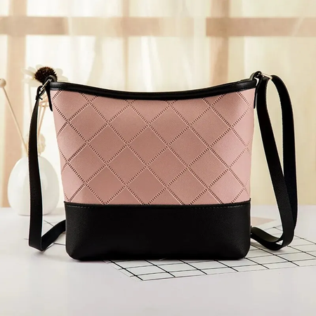 Bolsa de ombro única padrão floral para mulheres, Bolsa de balde pequena, Superfície macia, Material PU, Bolsa Crossbody elegante para senhoras