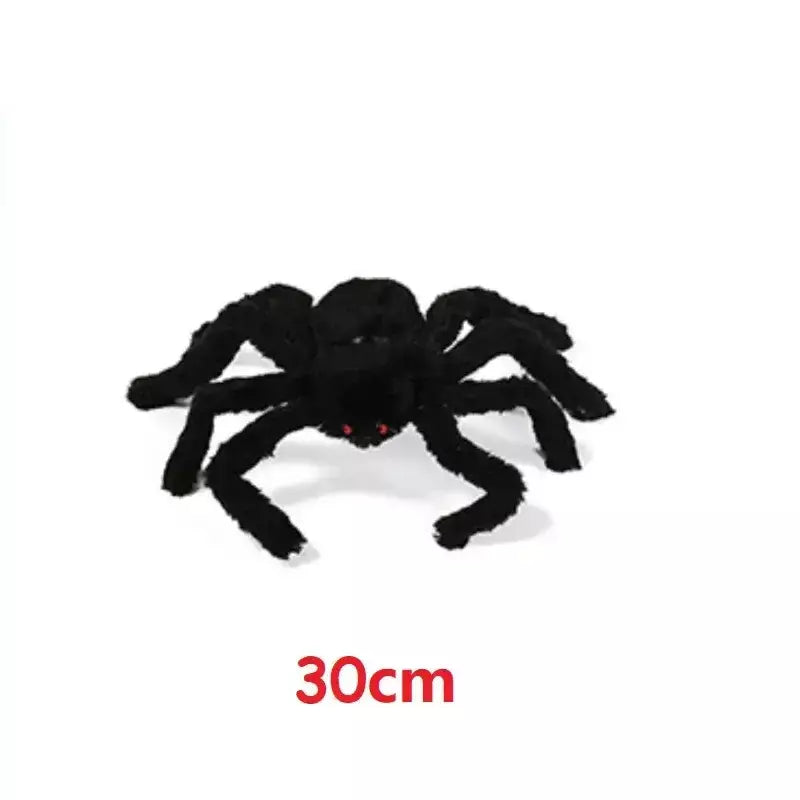Halloween preto assustador aranha gigante enorme teia de aranha decoração de halloween para casa barra casa assombrada adereços férias decoração ao ar livre