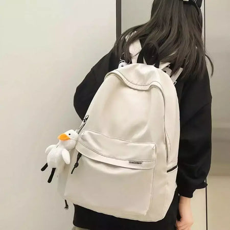 Mochila de nylon impermeável para adolescentes, mochila escolar para meninos e meninas, mochila de viagem, grande capacidade, moda criativa, estudantes