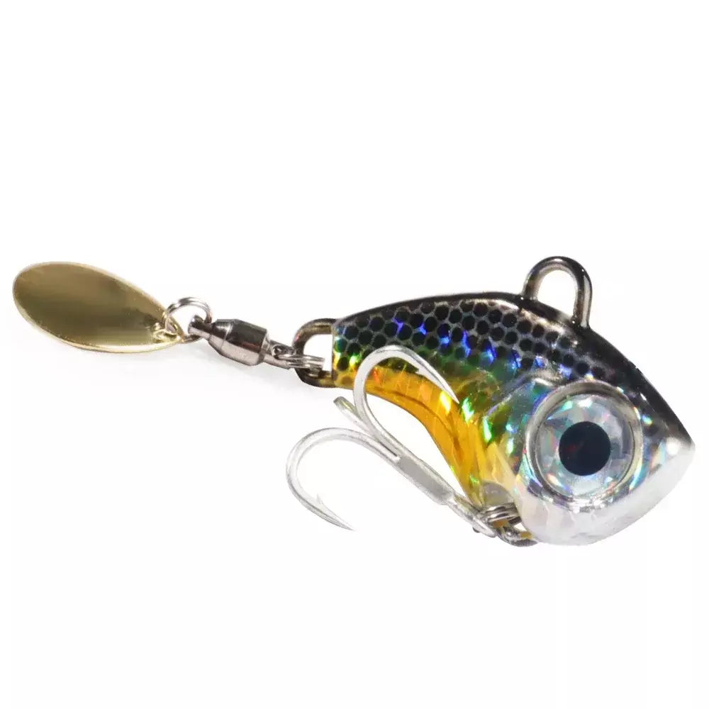 Spinner isca vib colher de metal gabarito pesca vibração 10g 20g 30g artificial duro isca lantejoulas pesca oscilação rotativa isca giratória