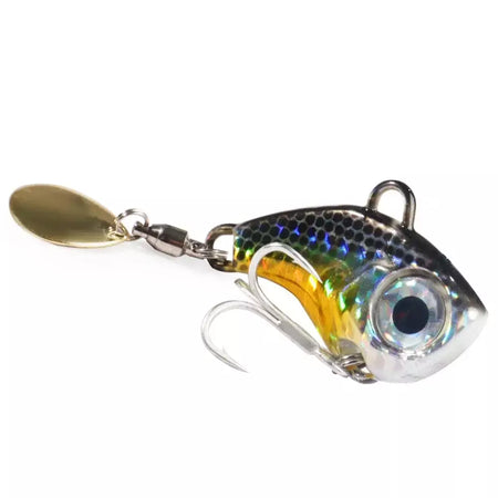 Spinner isca vib colher de metal gabarito pesca vibração 10g 20g 30g artificial duro isca lantejoulas pesca oscilação rotativa isca giratória