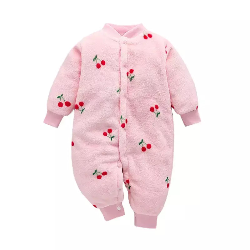 Bebê recém-nascido primavera inverno roupas jaqueta infantil para meninas macacão para meninos flanela macia bebe macacão roupas de bebê 0-18 meses