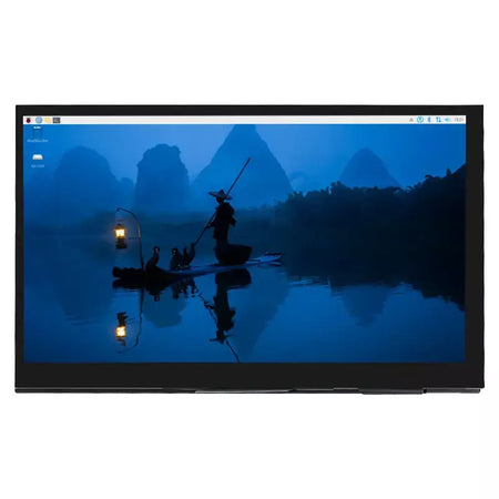 7 Polegada display portátil ips lcd tela de toque capacitivo 1024x600 monitor alto-falantes opcionais para raspberry pi 5 4b 3b + computador portátil