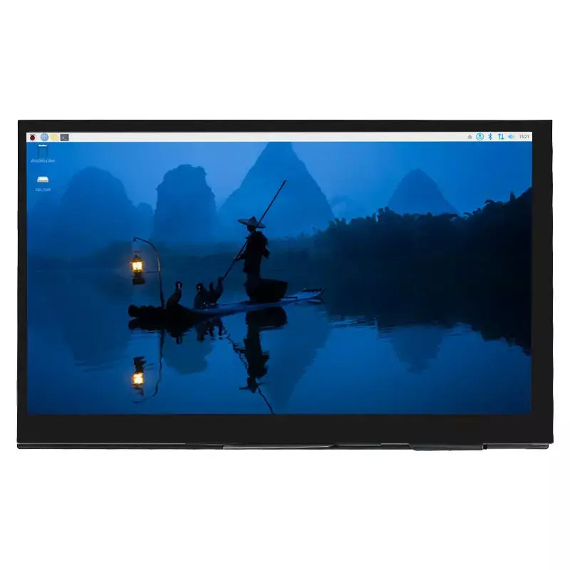 7 Polegada display portátil ips lcd tela de toque capacitivo 1024x600 monitor alto-falantes opcionais para raspberry pi 5 4b 3b + computador portátil