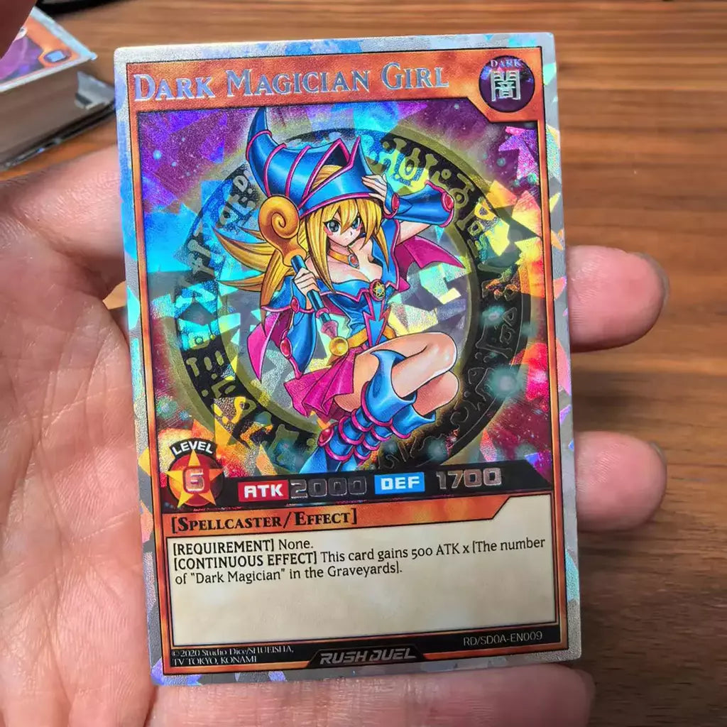 Rush duelo diy 72 peças novos cartões yu gi oh clássico duelo monstro coleção olhos vermelhos e azuis yugioh cartões holográficos brilhantes em inglês
