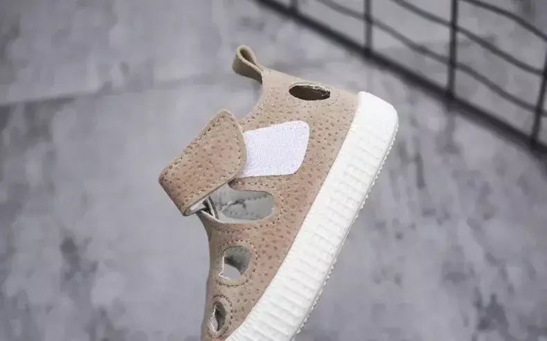 Crianças metade sandálias meninos esportes sapatos casuais recortes oco moda 2024 nova primavera verão crianças meninas sandálias 21-30