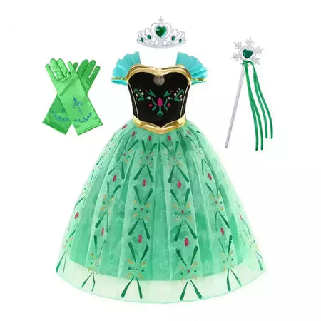 Elsa anna vestidos de princesa meninas malha lantejoulas vestido crianças cosplay neve rainha trajes halloween carnaval festa aniversário vestidos