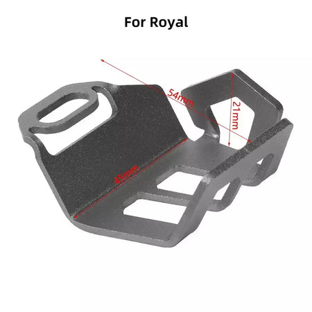 Rear Brake Pump Fluid Reservoir, Guard Tank Cover, Cap Proteção, Royal Enfield Interceptor 650, CNC, Acessórios para motocicletas