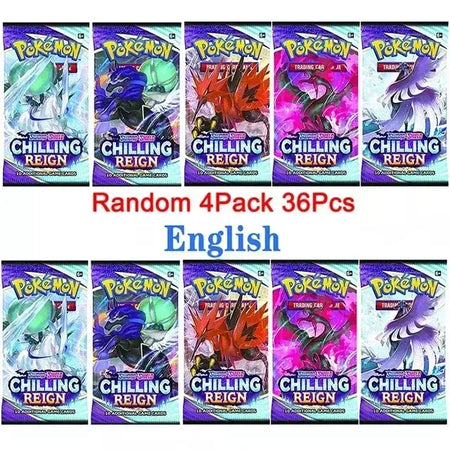 Novo 36/40 pçs caixa pokemon cartão escarlate & violeta evoluções prismáticas inglês impulsionador batalha carte negociação cartões de coleção presentes