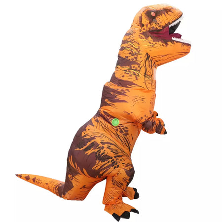 Adulto t-rex traje inflável em pé dinossauro mascote para halloween & natal diversão animal festa rpg roupa vestuário
