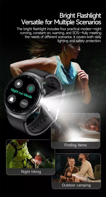 2026 novo relógio inteligente masculino feminino exame micro-físico ecg + ppg oxigênio no sangue ácido úrico pressão arterial safira smartwatch masculino