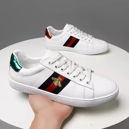 Tênis homem plano de alta qualidade casual esportes couro confortável sapatos de caminhada design de luxo sapatos de skate originais para homem