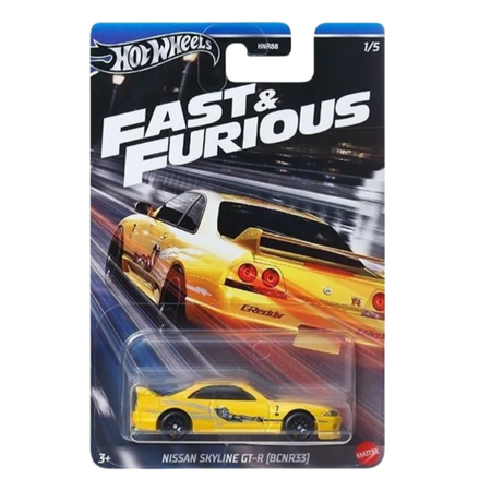 Carros originais Hot Wheels 1966 CHEVY IMPALA NISSAN SKYLINE GT-R (BCNR33) NISSAN 350Z CUSTOM 1/64 Veículos de brinquedo modelo fundido HNR88