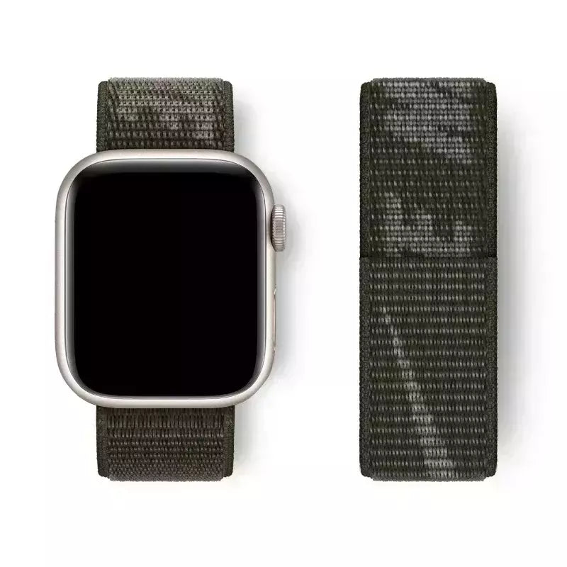 Pulseira Esportiva de Nylon para Apple Watch, Pulseira Nike, Pulseira Loop, iWatch 9, 8, 7, 6, 5, se2, Ultra 2, 45mm, 44mm, 41mm, 42 milímetros, 38 milímetros, 49 milímetros