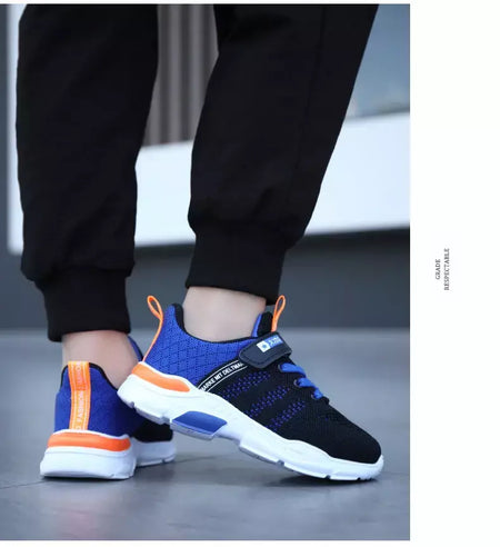Crianças sapatos antiderrapantes respirável malha sapatos da criança conforto tênis de corrida marca meninas meninos sapatos casuais crianças moda tênis
