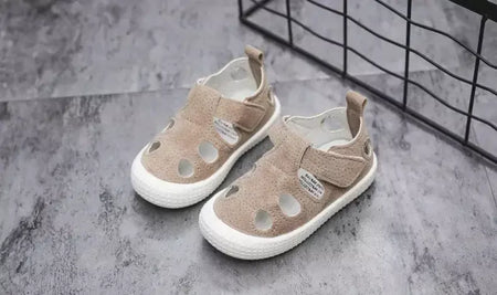 Crianças metade sandálias meninos esportes sapatos casuais recortes oco moda 2024 nova primavera verão crianças meninas sandálias 21-30