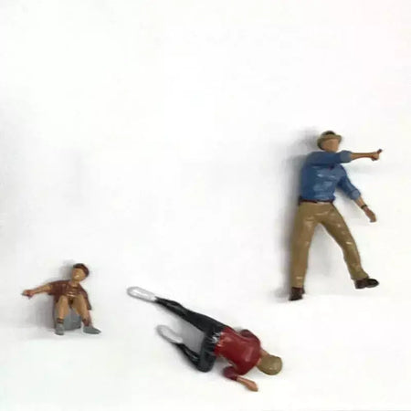 Resina Modelo do Mundo Jurássico, Parque dos Dinossauros, Ranger Homem, Mulher e Criança Figuras, Diecast Alloy Car, Cena em Miniatura Dioramas, Escala 1:64