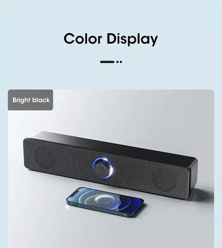 Bluetooth 4d surround alto-falante sistema de som de cinema em casa computador soundbar tv subwoofer com fio estéreo graves fortes para festa em casa