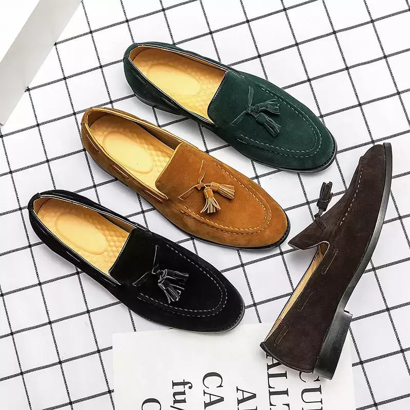 Mocassim preto masculino, mocassim de pedal único, sapato de vestido de negócios marrom, vestido de noiva italiano, tamanho 38-48, novo