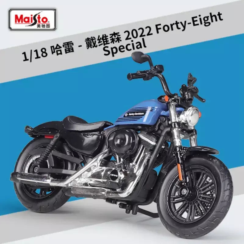 Maiisto-Harley 2018 Quarenta Oito Modelo de Motocicleta, Liga Especial, Modelo de Motocicleta, Metal fundido, Esportes de rua, Presente Infantil, 1:18
