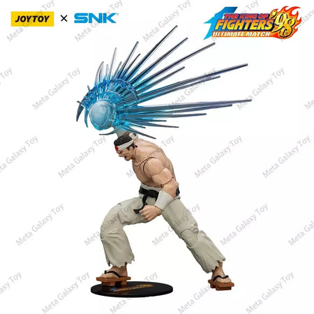 Joyotoy original rei dos lutadores 98um figura de ação kof 98um ikari guerreiros equipe herói 1/18 jogo estatueta modelo brinquedos personalizados