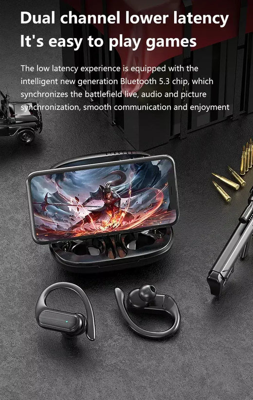 Xiaomi mijia a520 fones de ouvido bluetooth tws sem fio ganchos esportes corrida jogo ohs fone