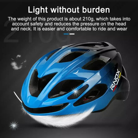 Rnox 2025 novo capacete de ciclismo ultraleve, boné de segurança para bicicleta, para mulheres e homens, equipamentos de corrida, capacetes mtb