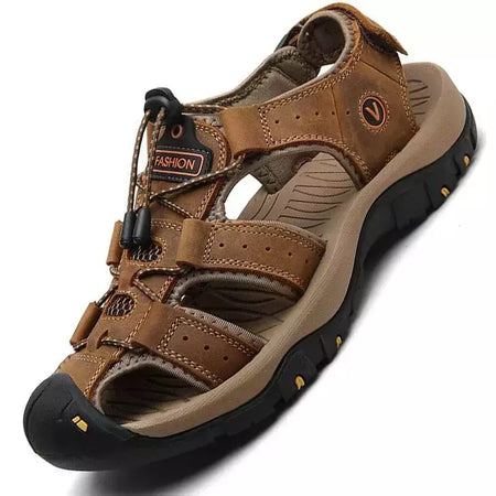 2024 sapatos masculinos de couro verão novo tamanho grande sandálias masculinas sandálias de moda chinelos tamanho grande 38-47 ?