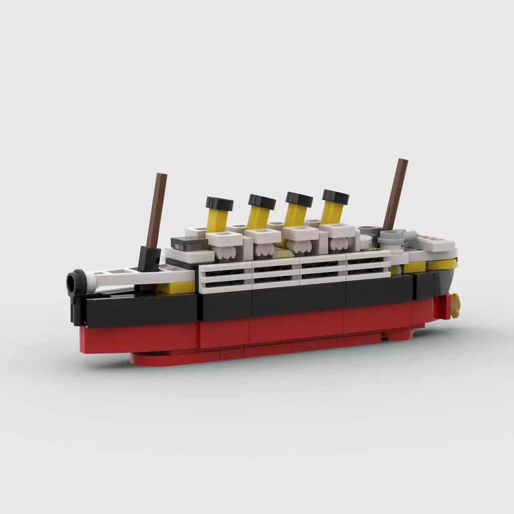 Titanic quebrar em meio rms cruzeiro afundou blocos de construção moc navio barco 3d modelo plástico diy steamboat presentes crianças brinquedos cidade filme