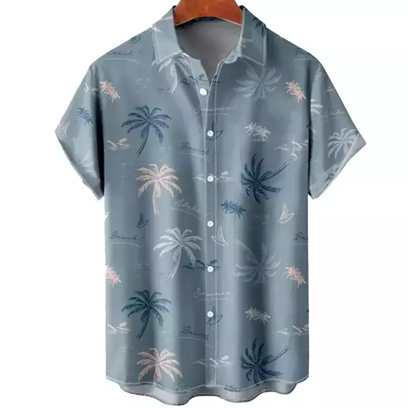 Camisa havaiana dos homens 3D fruta impressão curta manga rápida secagem camisa de praia dos homens oversized ao ar livre camisa dos homens camisa casual