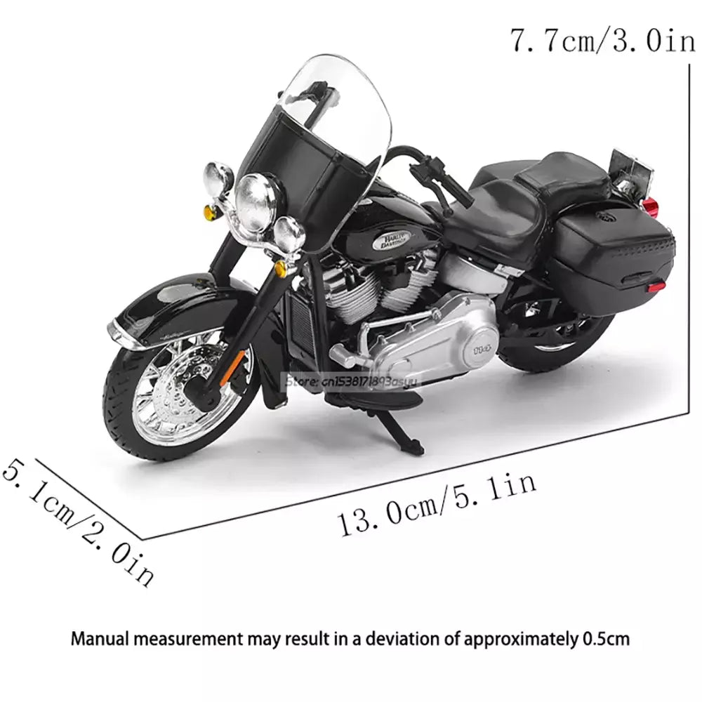 Maisto 1:18 Vários estilos 2024 Harley Davidson Heritage Classic Ultra Limited Alloy Modelo de motocicleta Coleção de carros de brinquedo