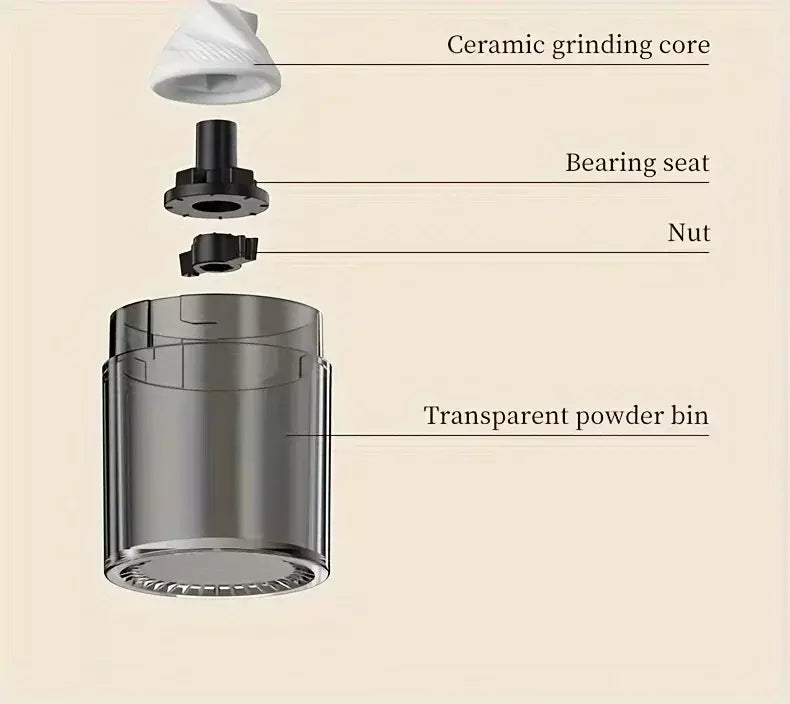 Moedor de café manual portátil, máquina manivela, moedor de feijão ajustável, viagem ao ar livre em casa, pequeno