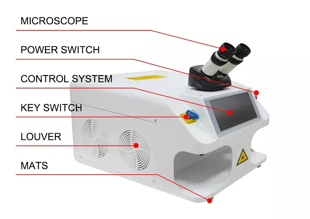 Hunst jóias máquina de solda a laser 80w solda mini soldador a laser de fibra portátil para ouro prata titânio anéis colar metal